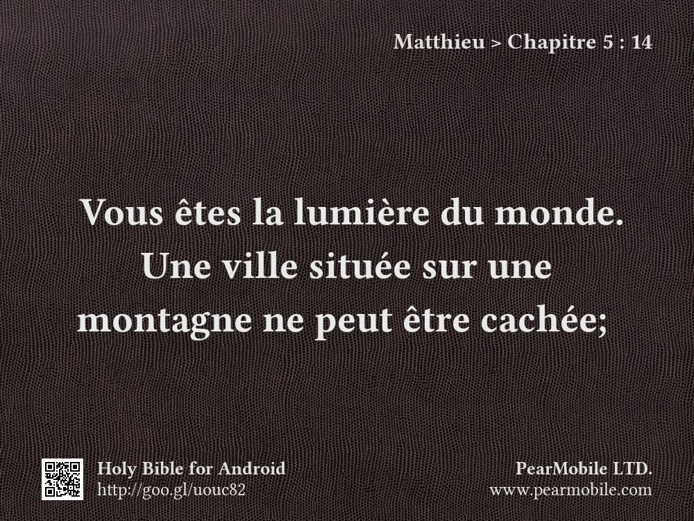 Matthieu, Chapitre 5:14